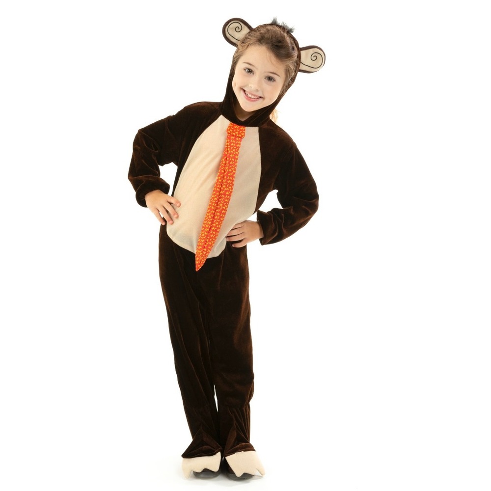 Hauntlook Kids 5-6  Monkey Business Costume Bodysuit Halloween‎ Cosplay